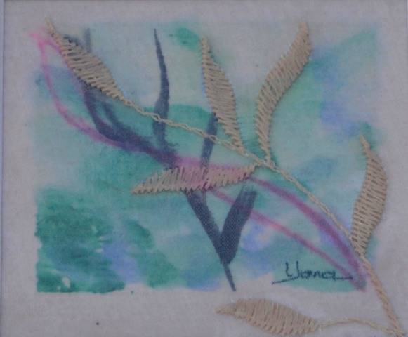 STALKS Mini 20cm x 19cm Oil on canvas paper