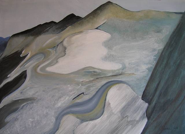 GLACIER 100cm x 80cm Oil on canvas