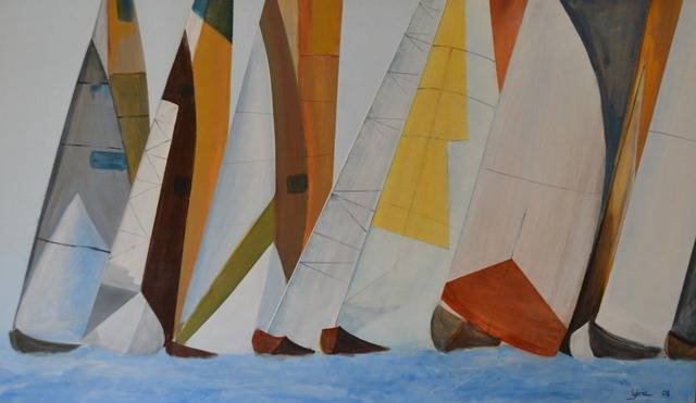 REGATTA 124cm x 74cm Mixed medium