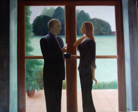 HEART TO HEART 100cm x 80cm Oil on canvas