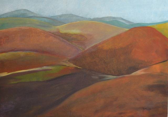 HILLS 100cm x 70cm Oil on canvas