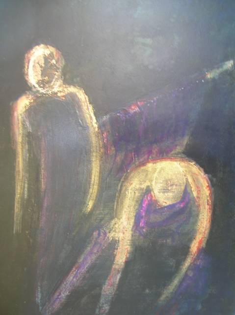 THE DANCERS 50cm x 70cm Acrylic on card