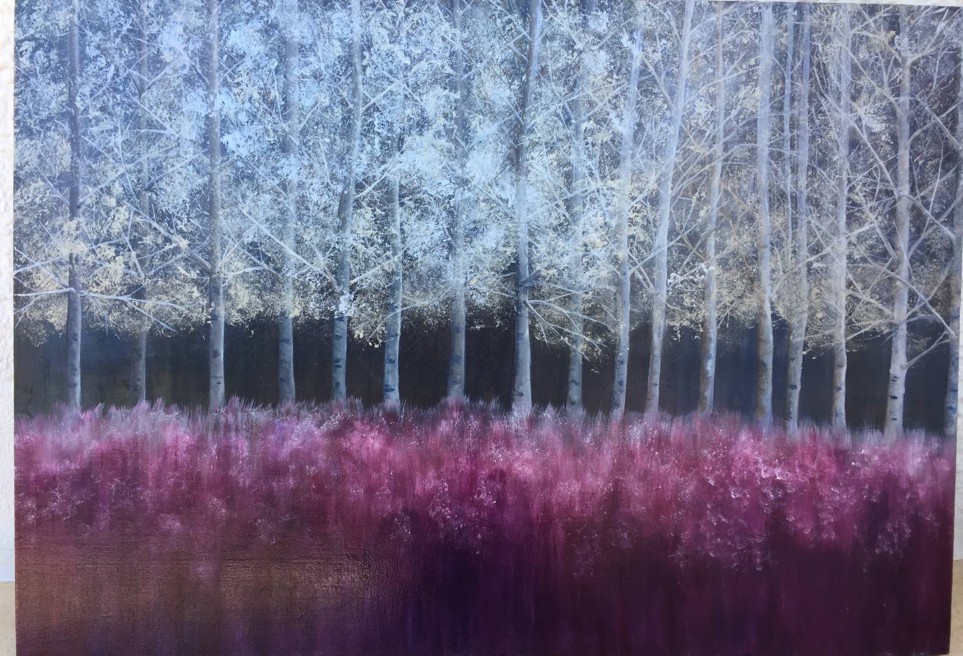 PINK FOREST 70cm x 100cm Oil on canvas