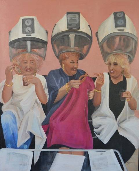 CHURROS AND BLING 84cm x 103cm Oil on canvas