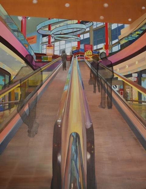 THE MALL 80cm x 100cm Oil on canvas