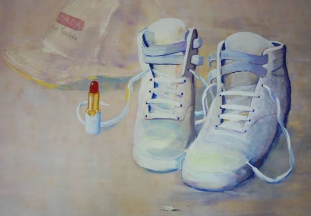 TRAINING DAY 50cm x 70cm Acrylic on Card