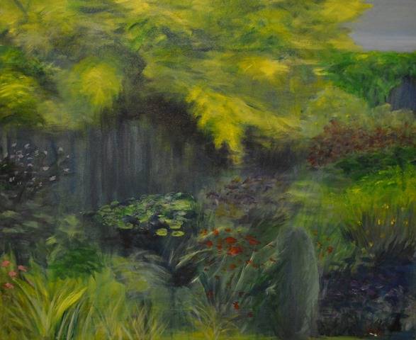 THE GARDEN 105cm x 86cm Acrylic on canvas