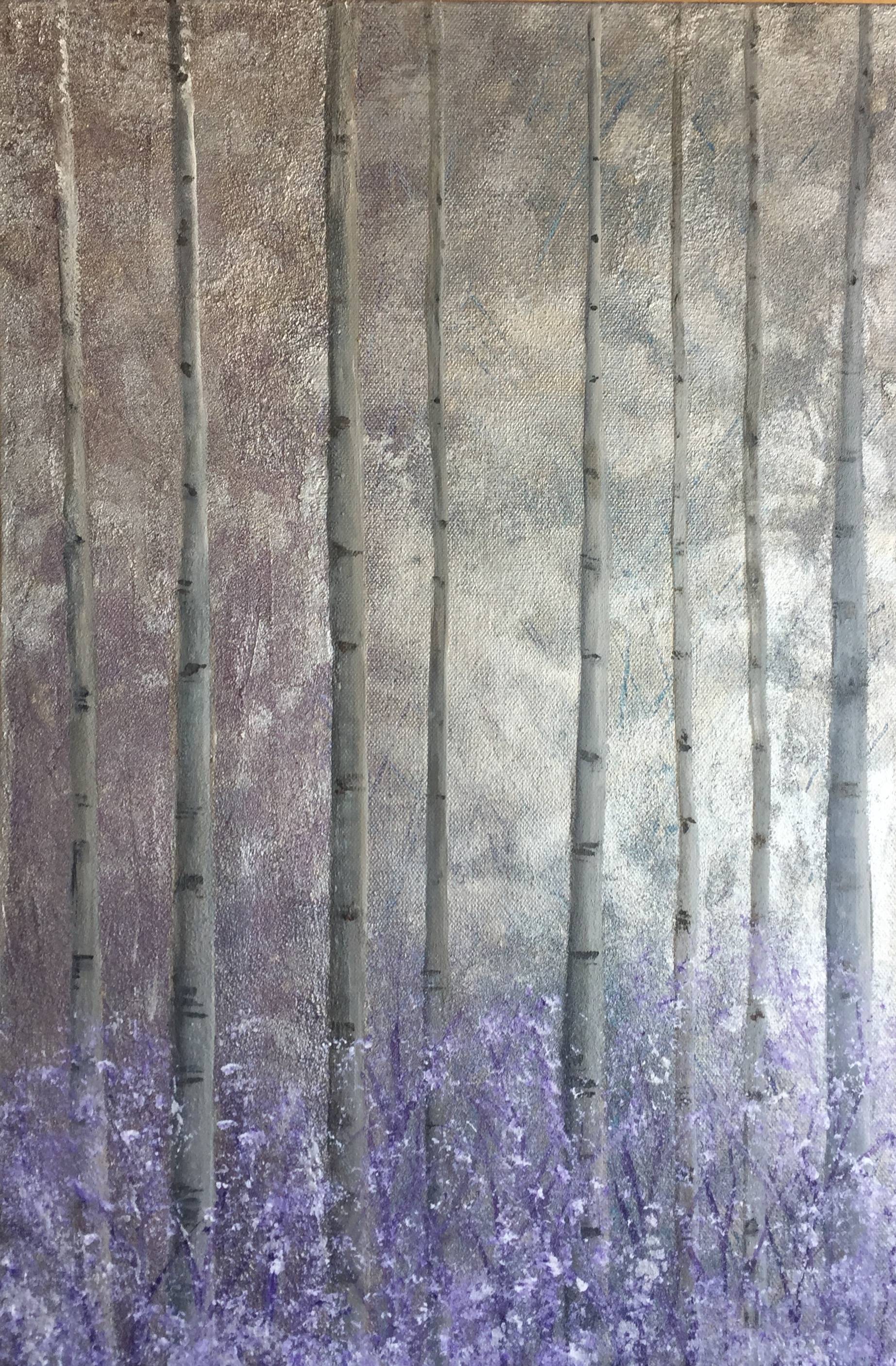 SILVER FOREST 60cm x 40cm Mixed Medium