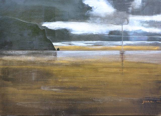 NIGHTSCAPE 67cm x 48cm Mixed medium on card