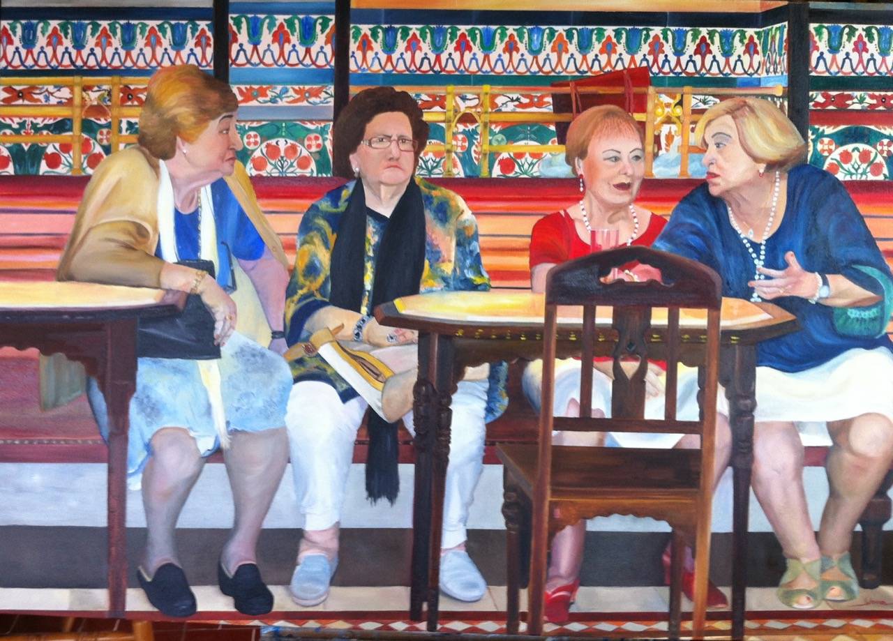 BILBAO BELLES 120cm x 80cm Oil on Canvas